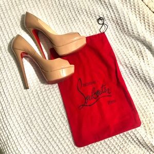 Christian Louboutin Fetish Lady Peep in Nude